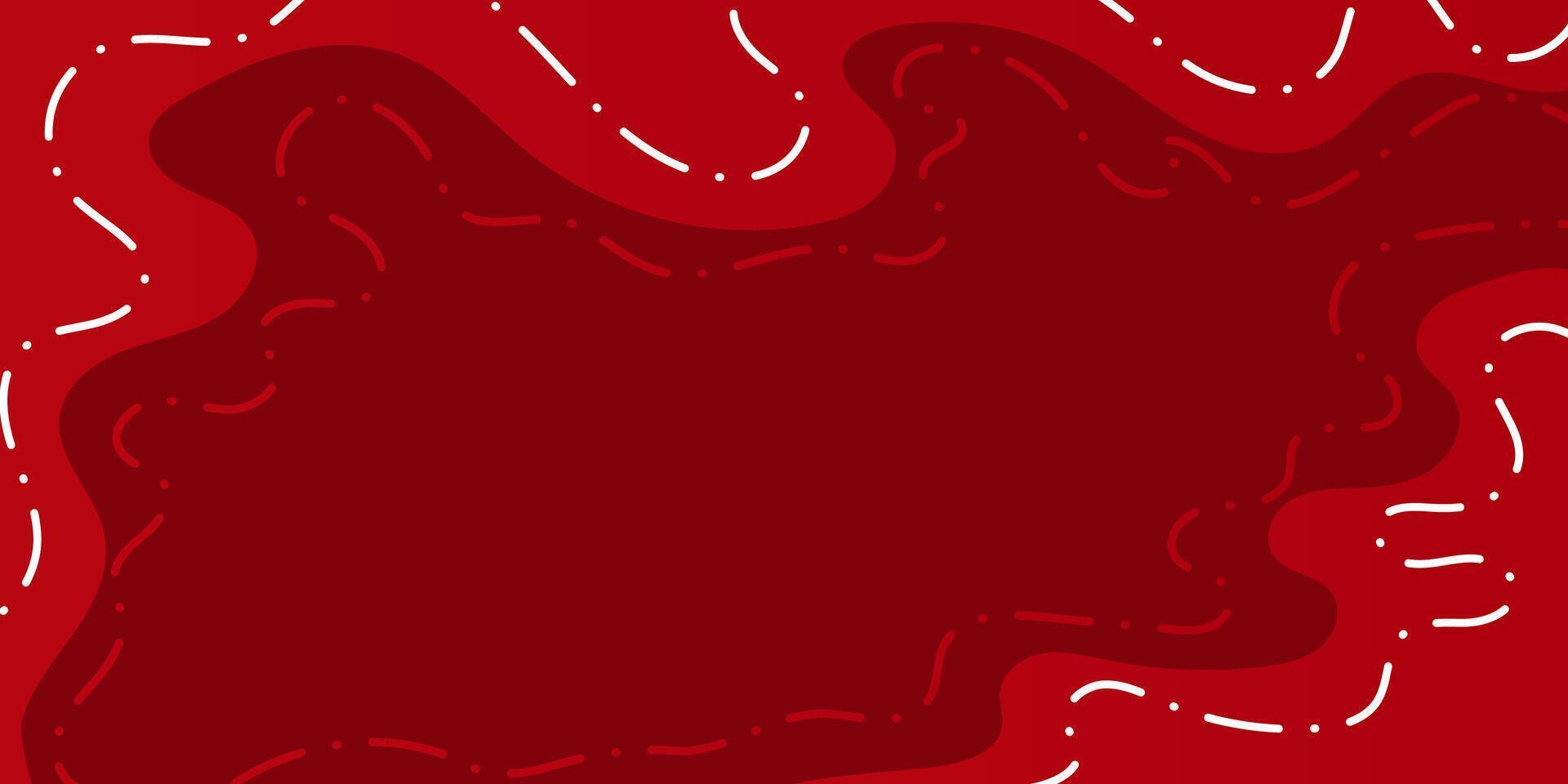 Abstract Crimson Elegance Waves and Linear Harmony vector