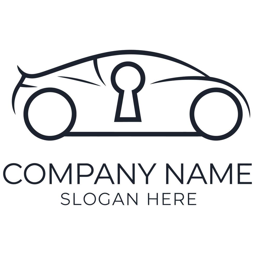 Car logo design template vector