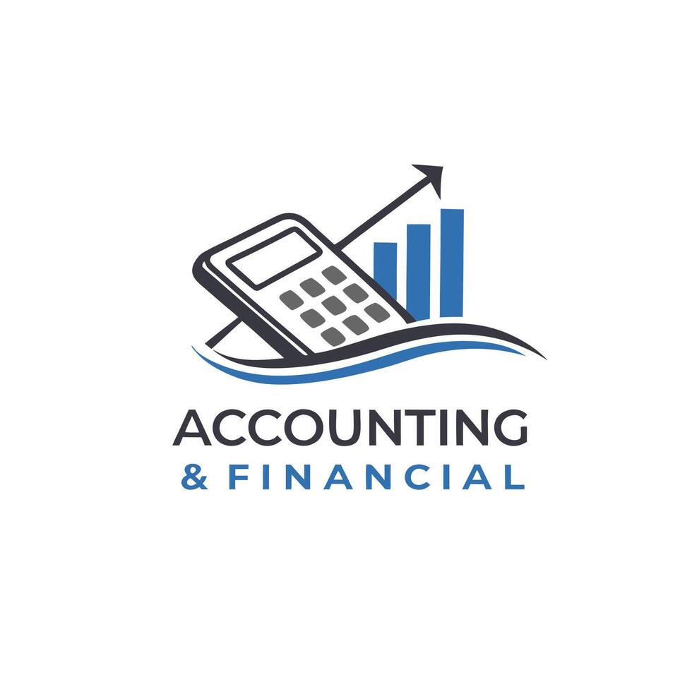 Minimalist Accounting Logo Ideas vector