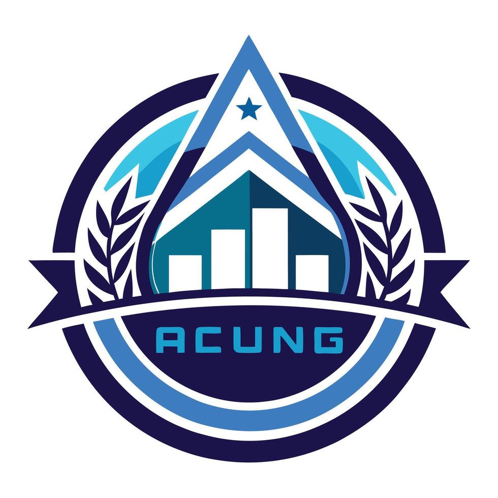 Auditing and Financial Logo Design vector