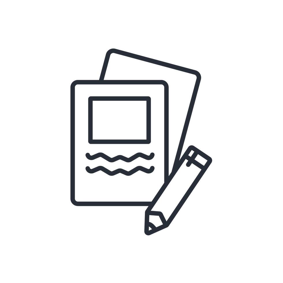 sketching icon. .Editable stroke.linear style sign for use web design,logo.Symbol illustration. vector