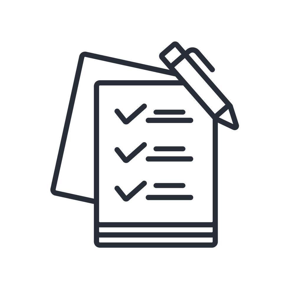 evaluation icon. .Editable stroke.linear style sign for use web design,logo.Symbol illustration. vector