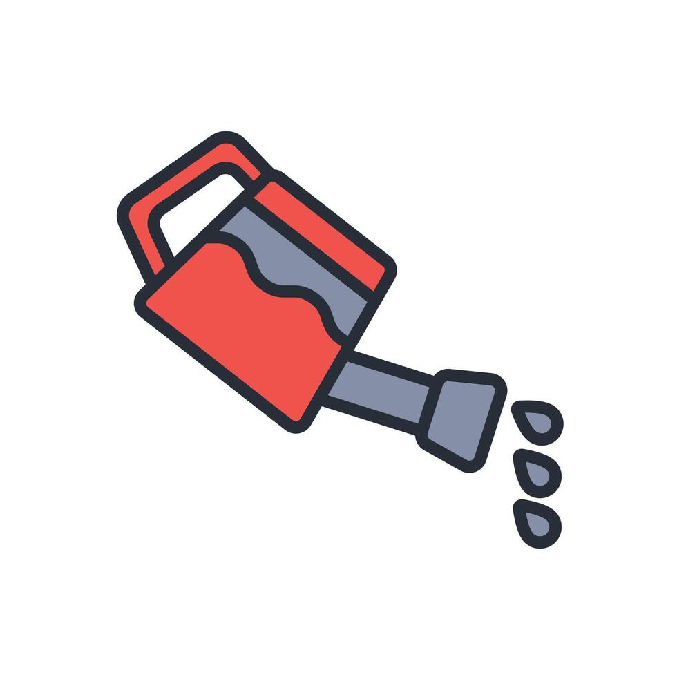 watering can icon. .Editable stroke.linear style sign for use web design,logo.Symbol illustration. vector