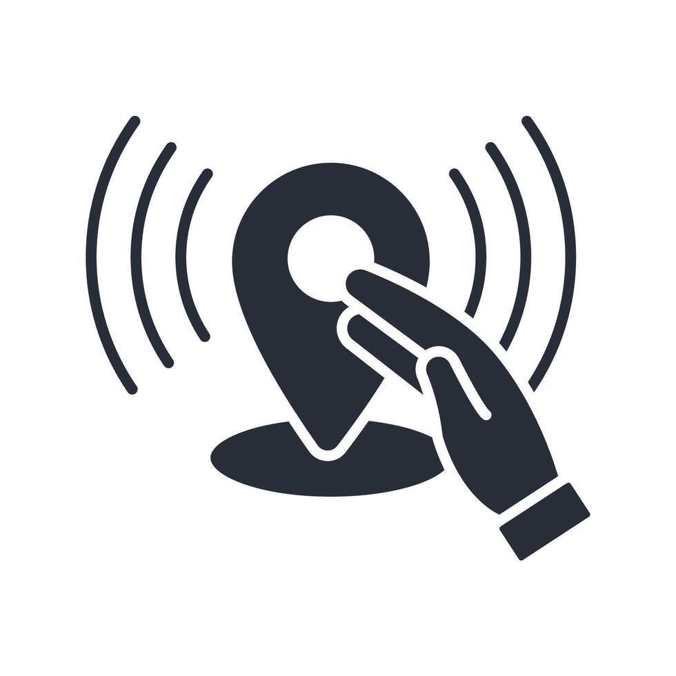 real time tracking icon. .Editable stroke.linear style sign for use web design,logo.Symbol illustration. vector