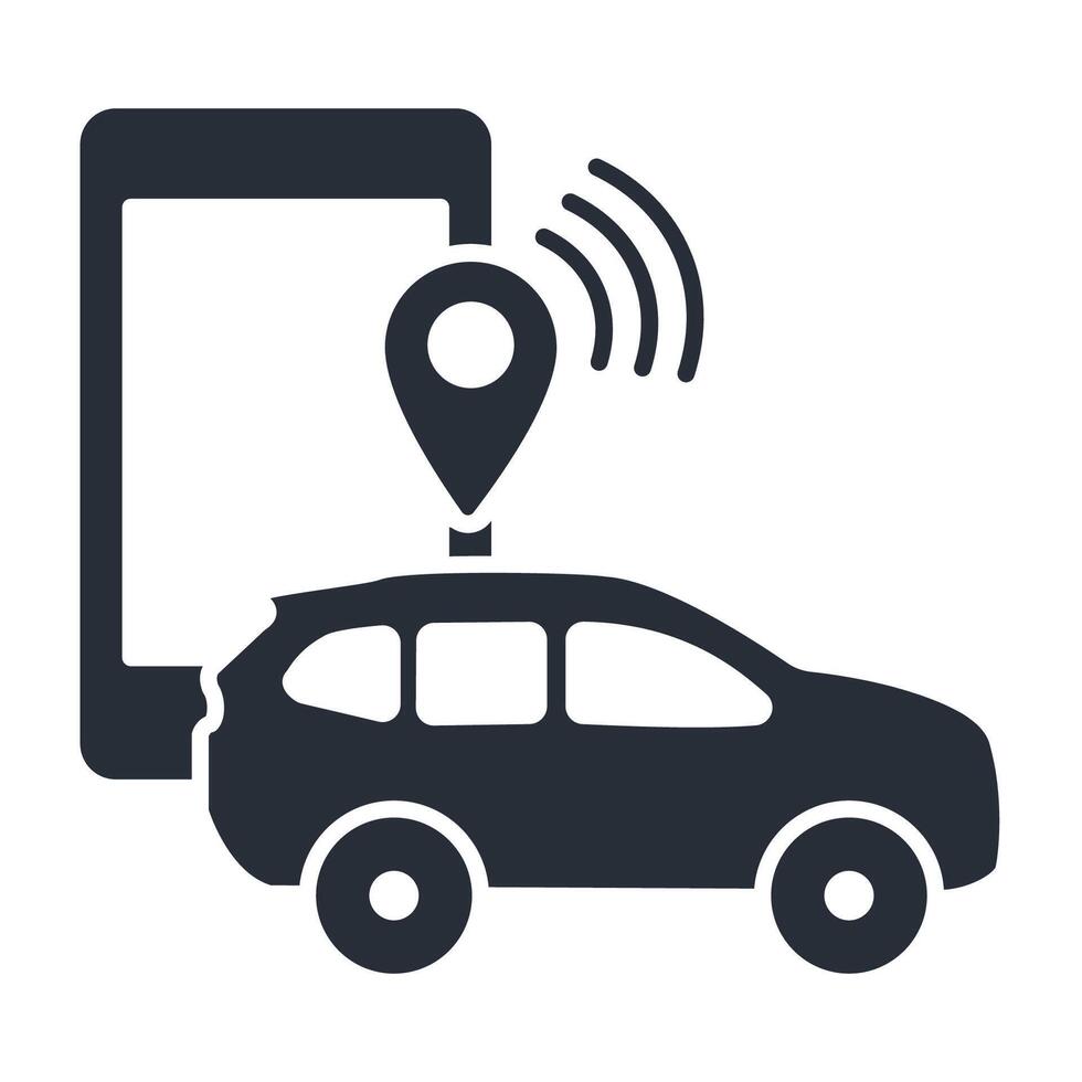 ride hailing icon. .Editable stroke.linear style sign for use web design,logo.Symbol illustration. vector