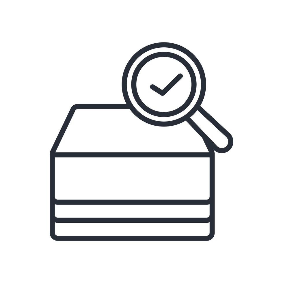 check box icon. .Editable stroke.linear style sign for use web design,logo.Symbol illustration. vector