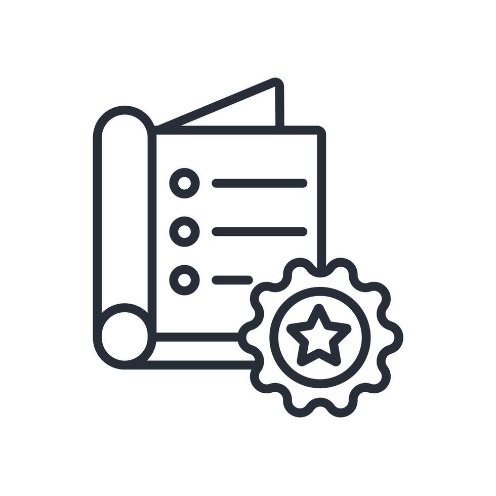 standardization icon. .Editable stroke.linear style sign for use web design,logo.Symbol illustration. vector