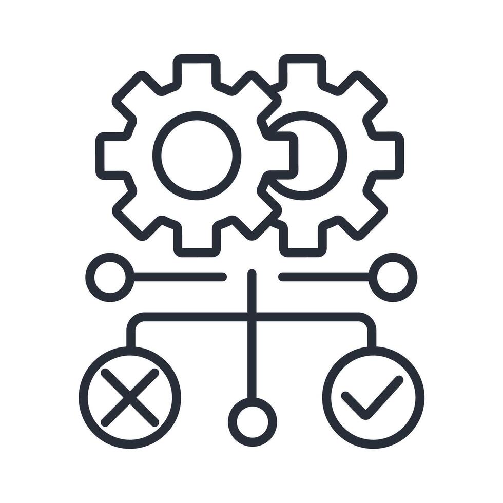testing icon. .Editable stroke.linear style sign for use web design,logo.Symbol illustration. vector