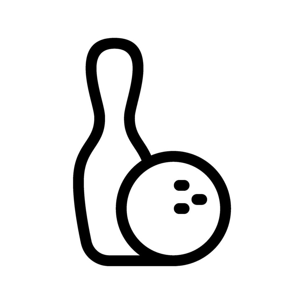 Bowling Icon Symbol Design Illustration vector