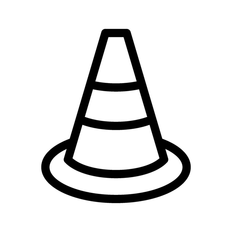 Traffic Cone Icon Symbol Design Illustration vector