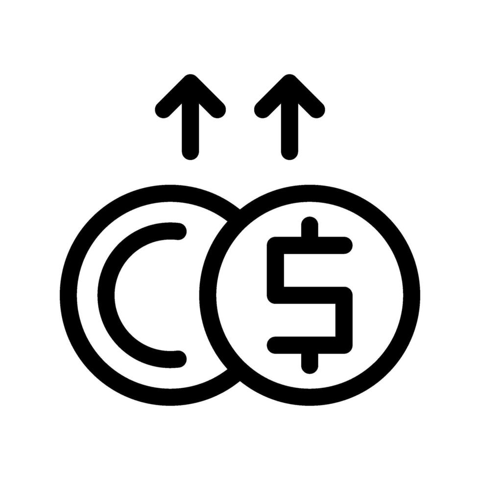 Money Increase Icon Symbol Design Illustration vector