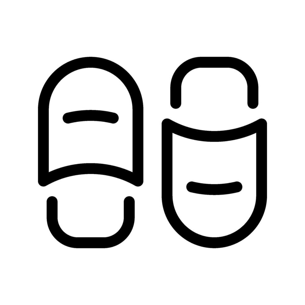 Slippers Icon Symbol Design Illustration vector