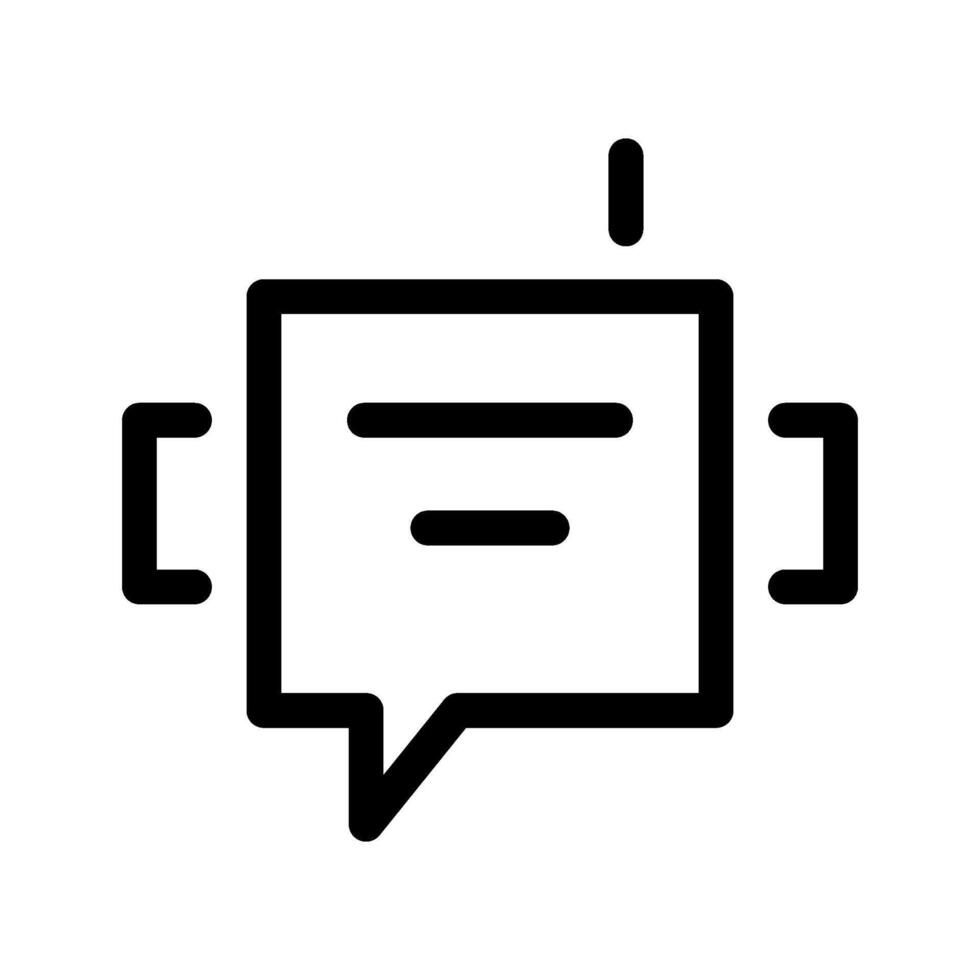 Chat Bot Icon Symbol Design Illustration vector