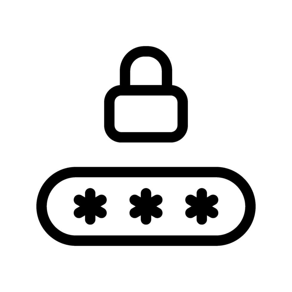 Password Icon Symbol Design Illustration vector
