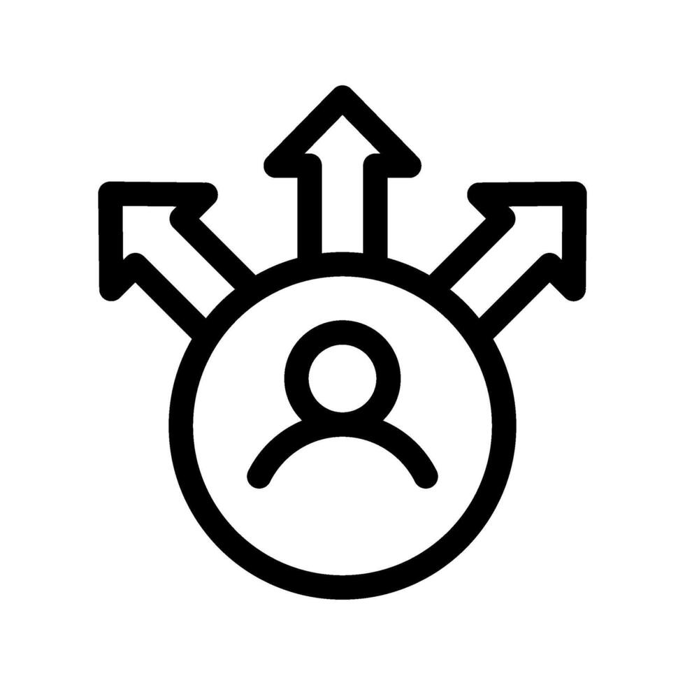 Decision Making Icon Symbol Design Illustration vector