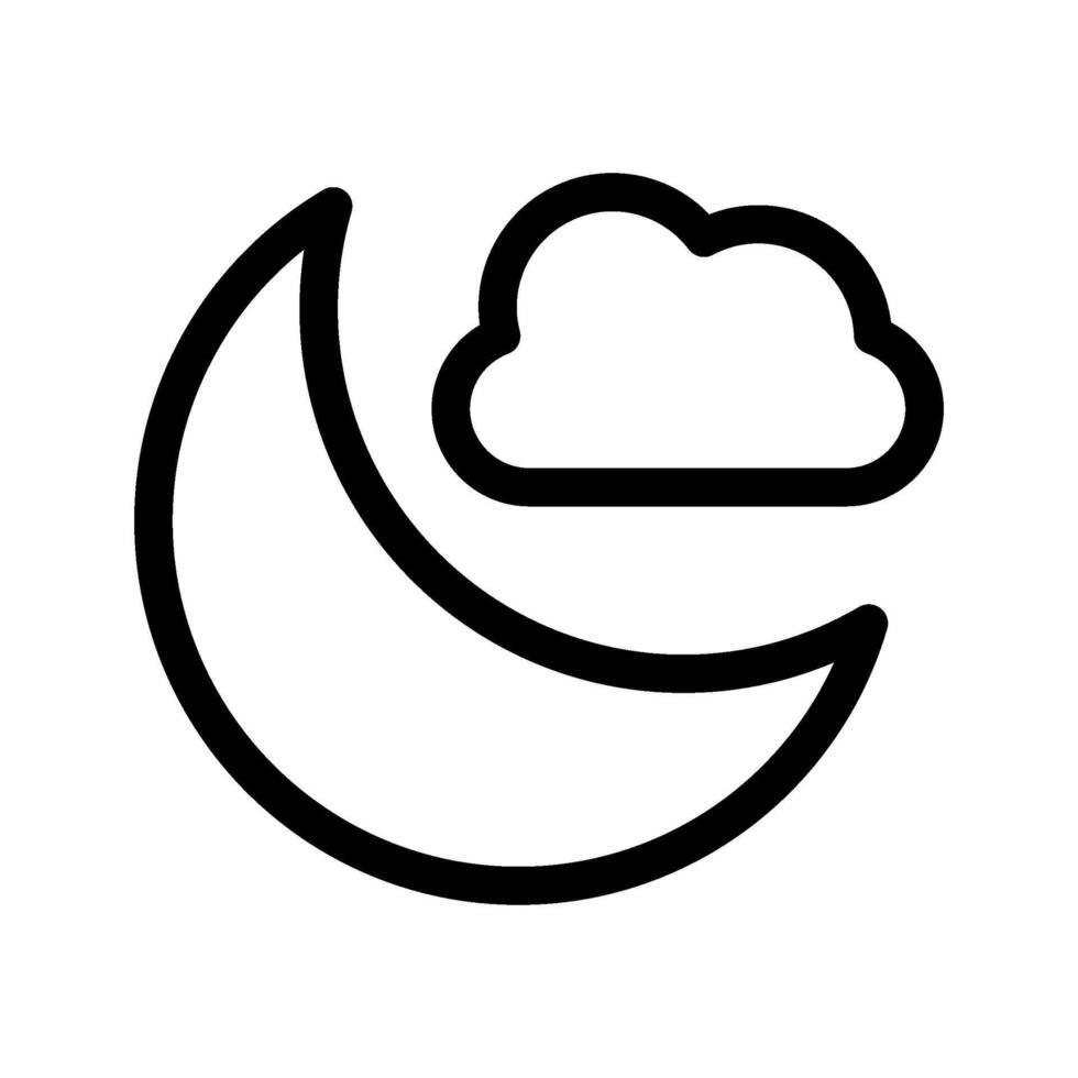 Half Moon Icon Symbol Design Illustration vector