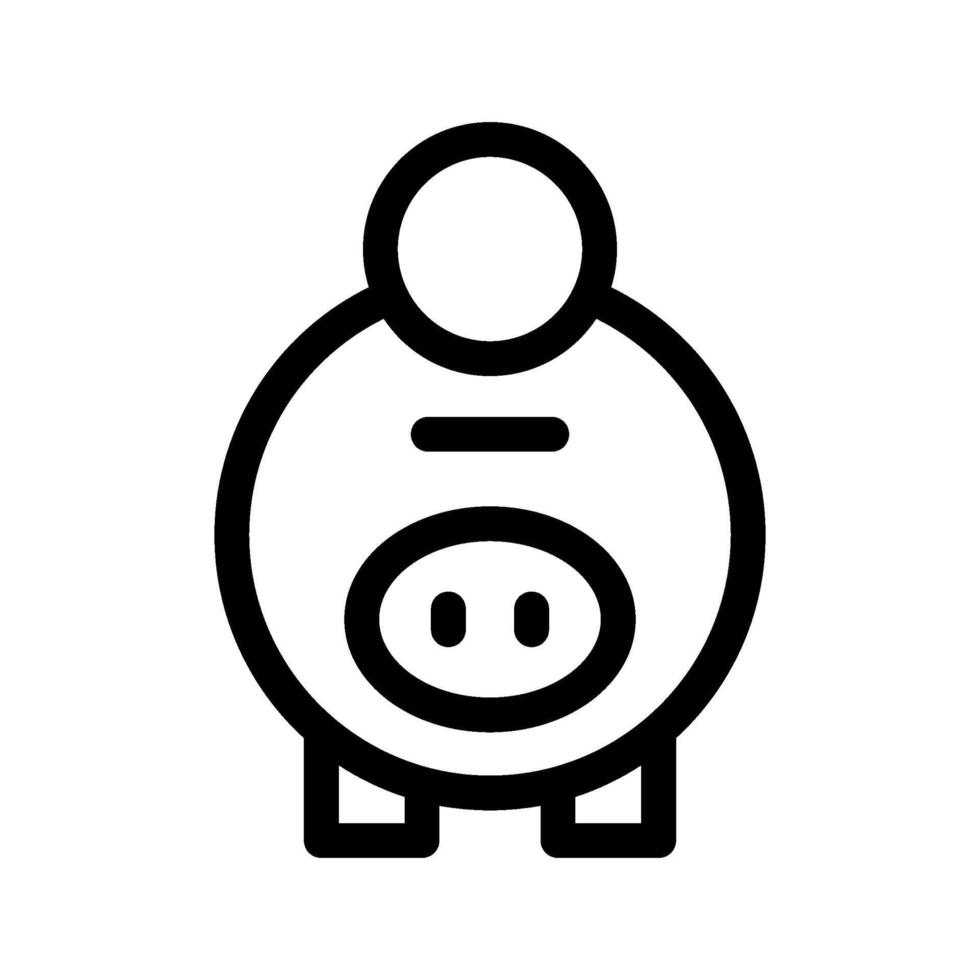 Piggy Bank Icon Symbol Design Illustration vector