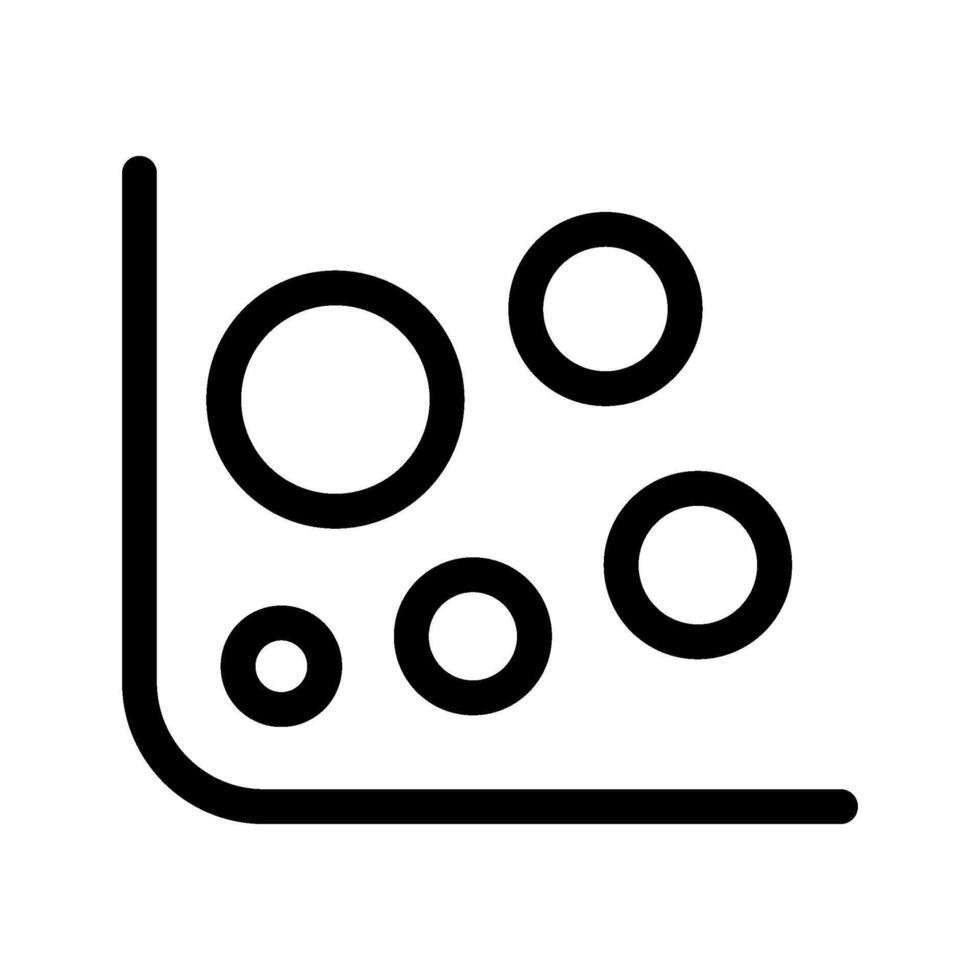 Scatter Plot Icon Symbol Design Illustration vector