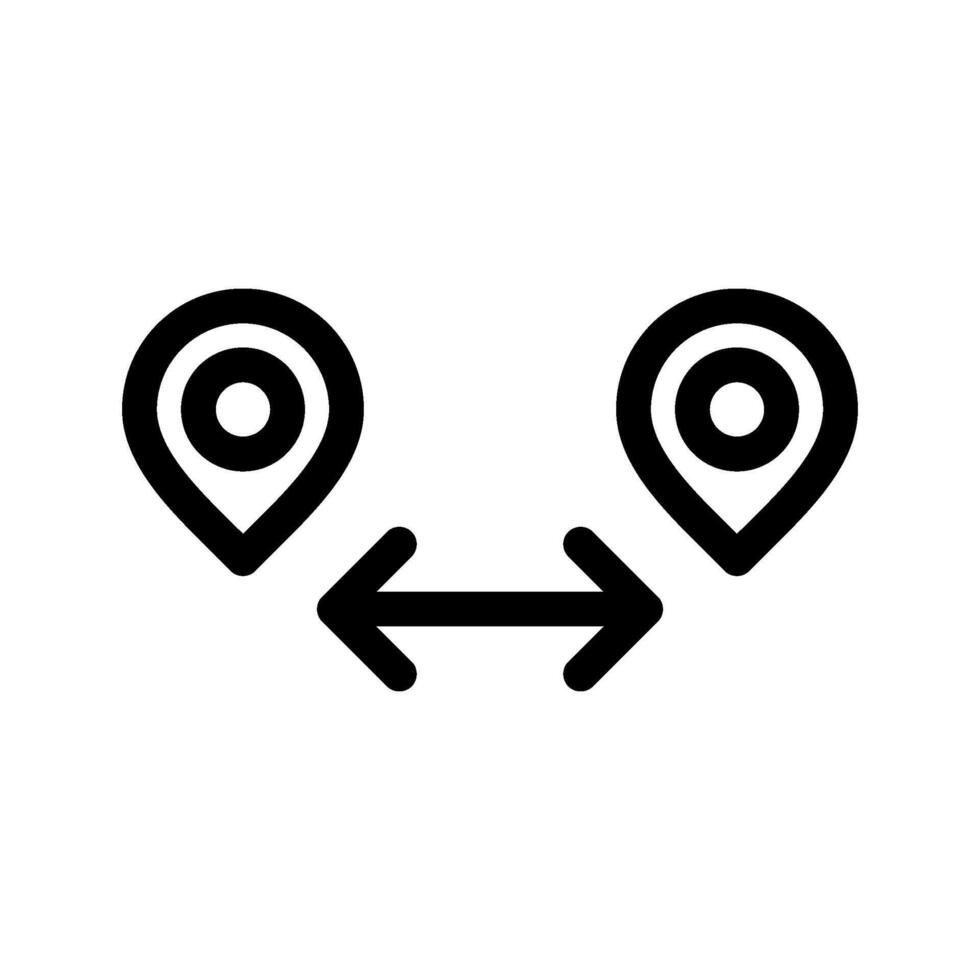 Location Distance Icon Symbol Design Illustration vector
