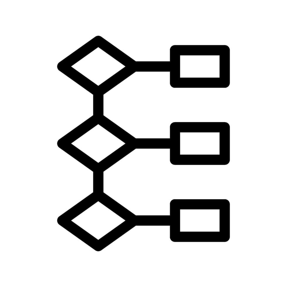 Flowchart Icon Symbol Design Illustration vector