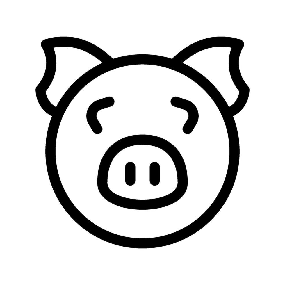 Pig Icon Symbol Design Illustration vector