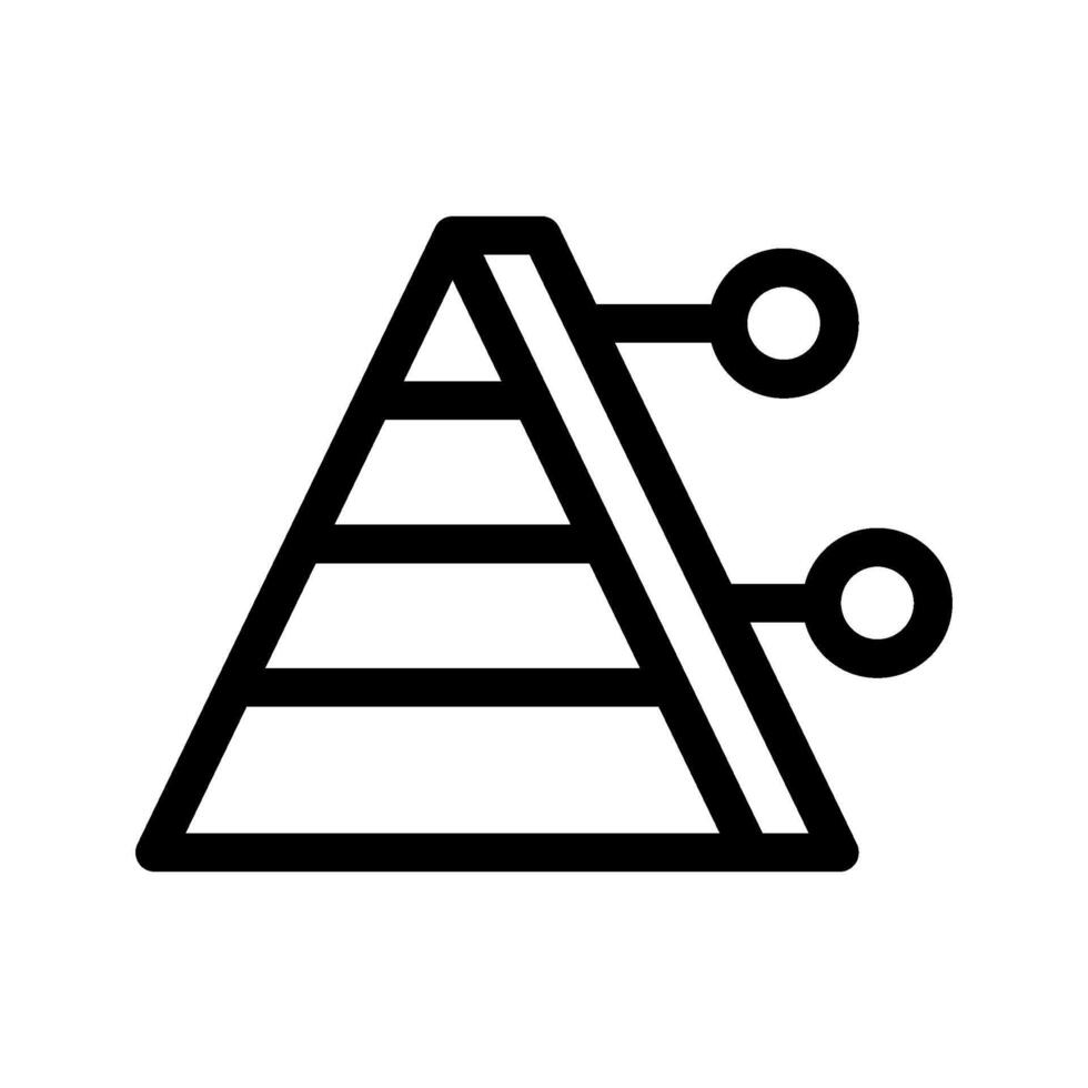 Pyramid Graph Icon Symbol Design Illustration vector