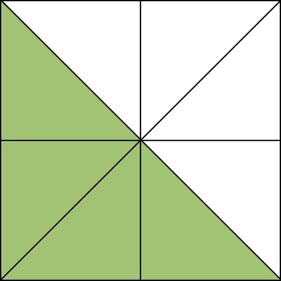 Square Fraction Models vector