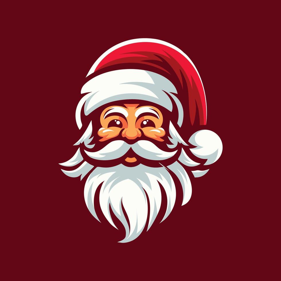santa claus graphic design on christmas day vector