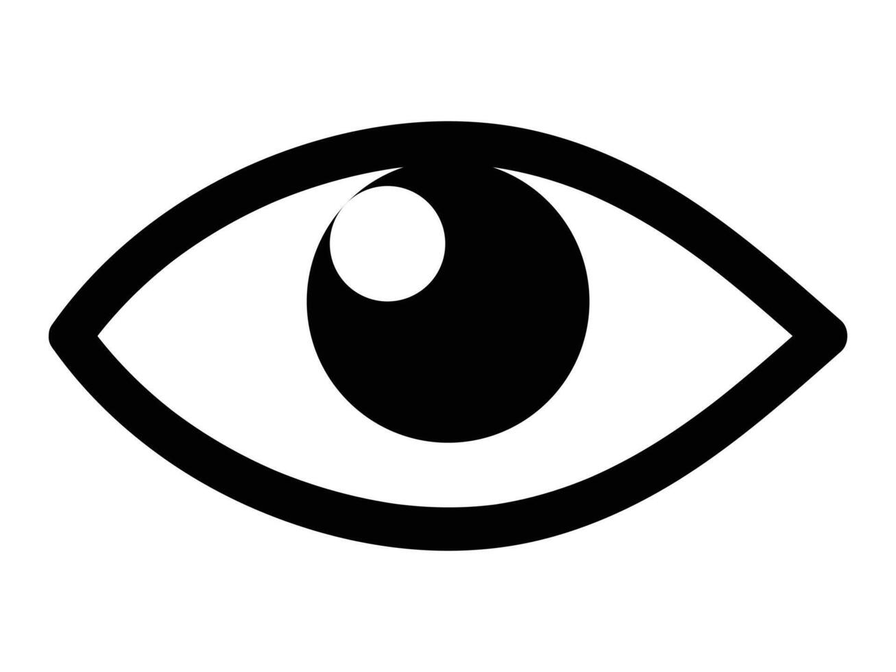 Eye icon free vector