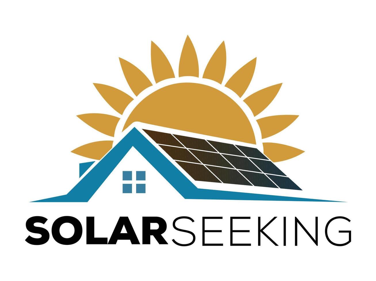 solar energy logo vector