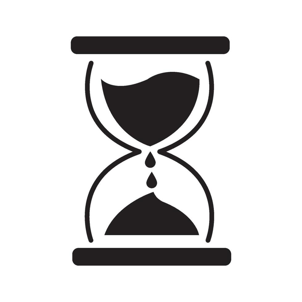 hourglass icon illustration design template vector