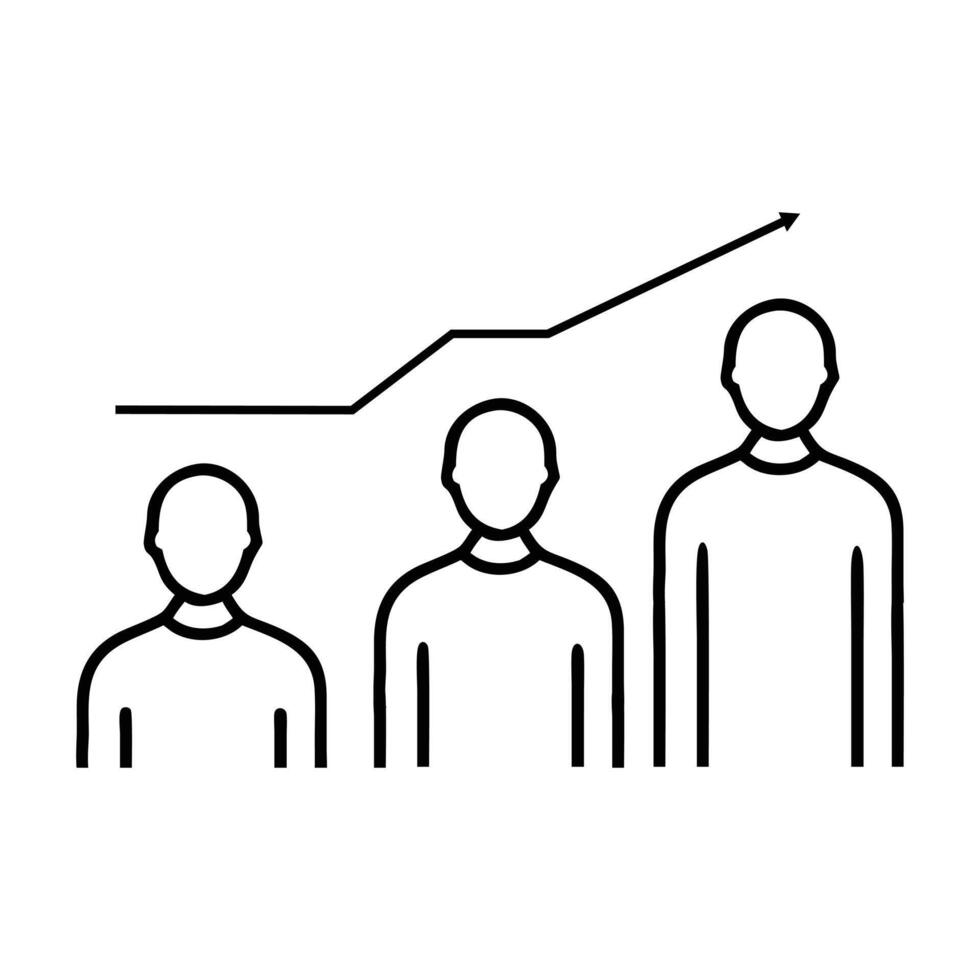 Human Growth Icon vector