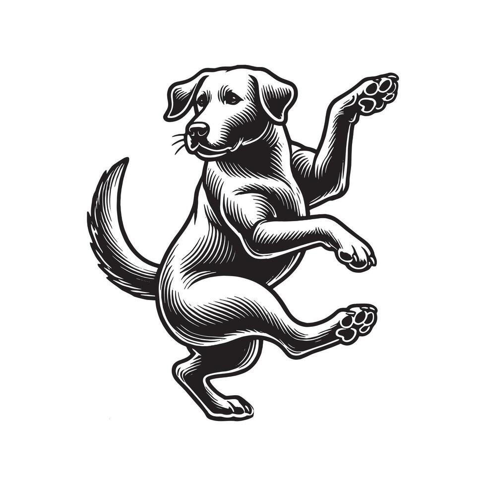 silhouette of a dog vector
