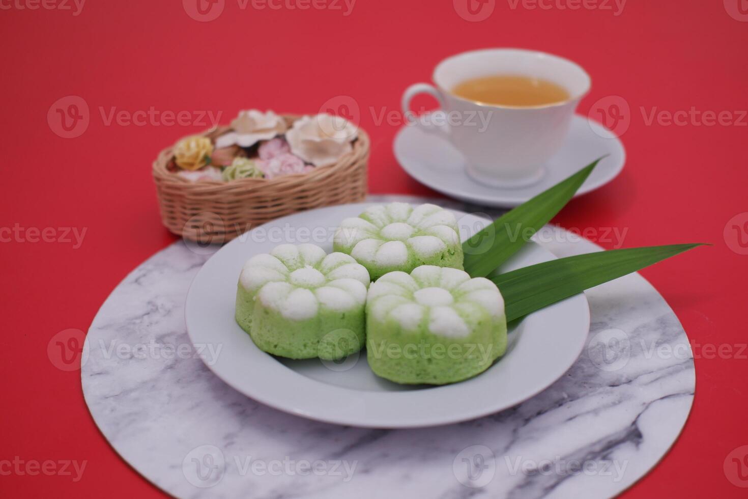 Kue Putu Ayu is one of the traditional wet cakes that have a soft texture. photo