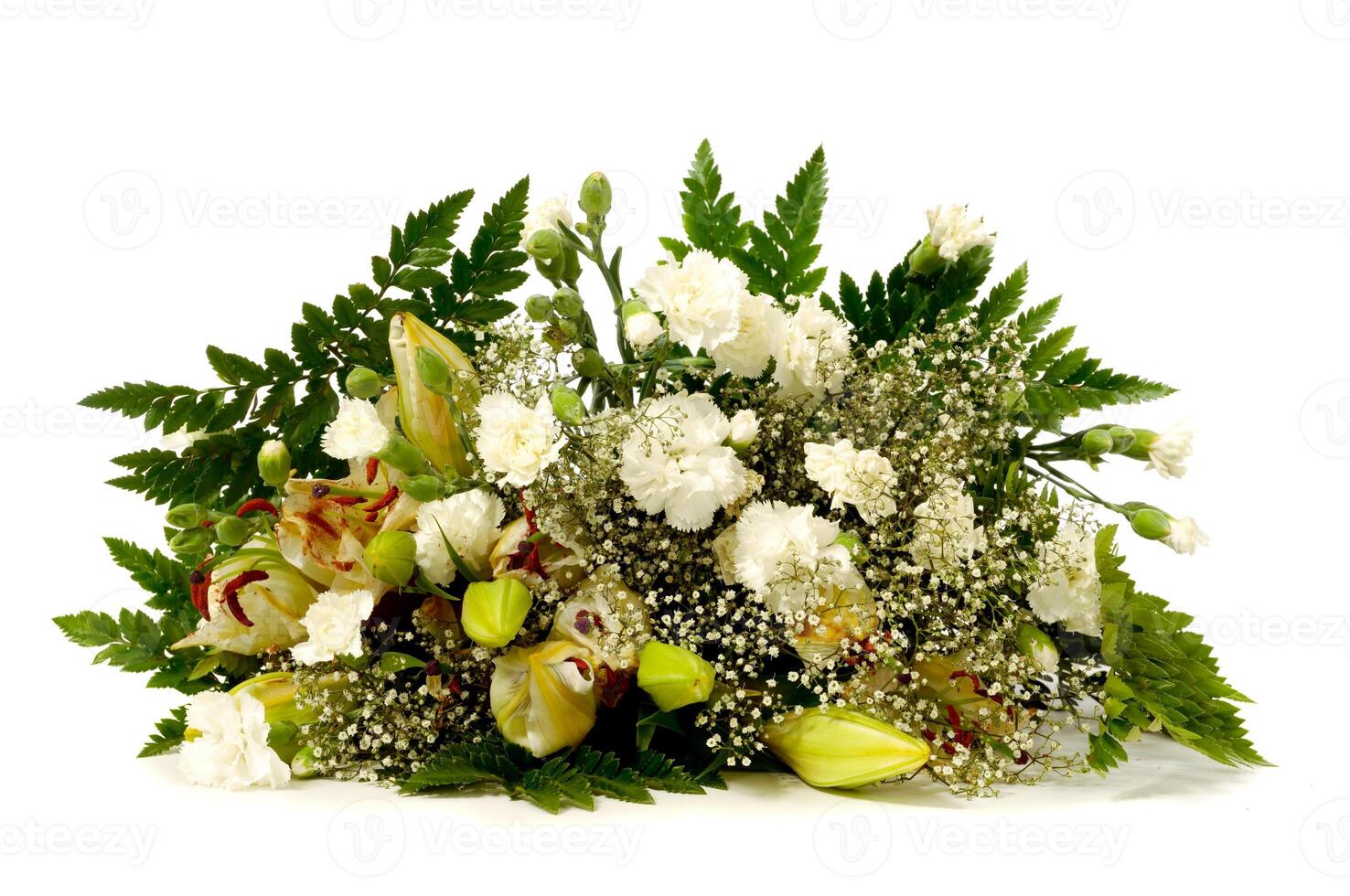 Bouquet on a white background photo