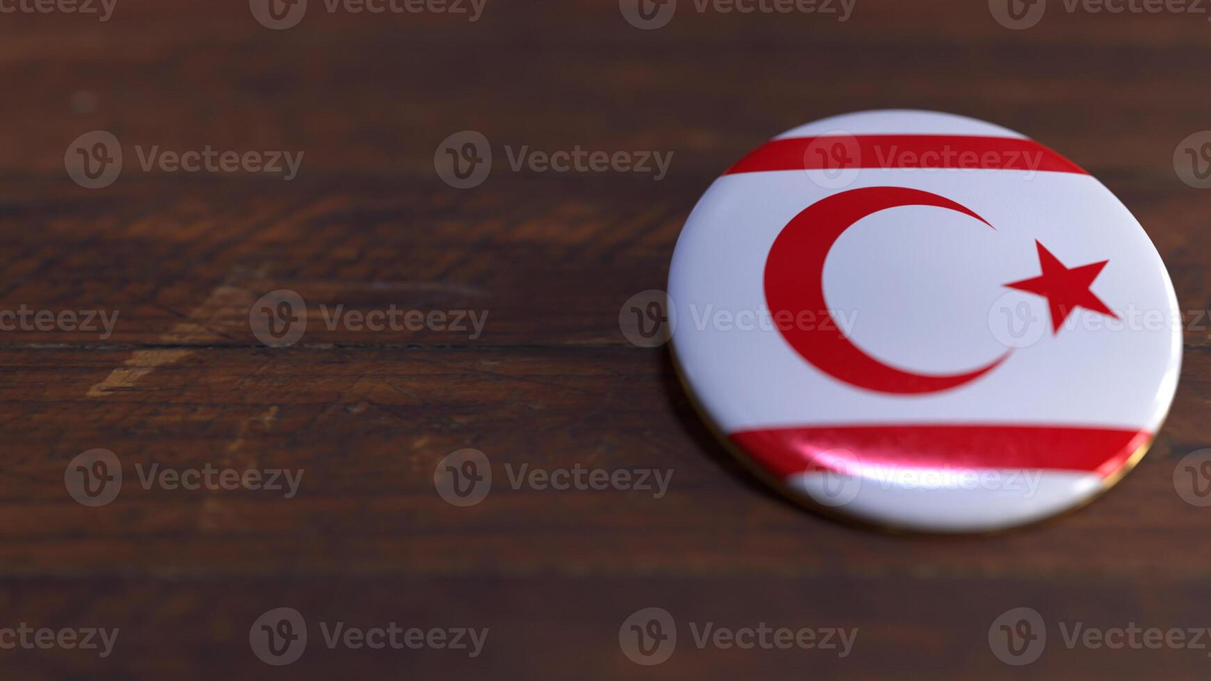 Voting Badge Featuring the Flag of Northern Cyprus photo