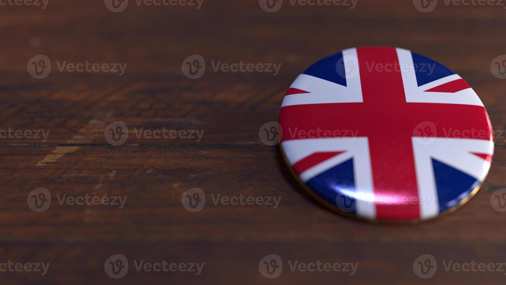 Voting Badge Featuring the Flag of United Kingdom photo