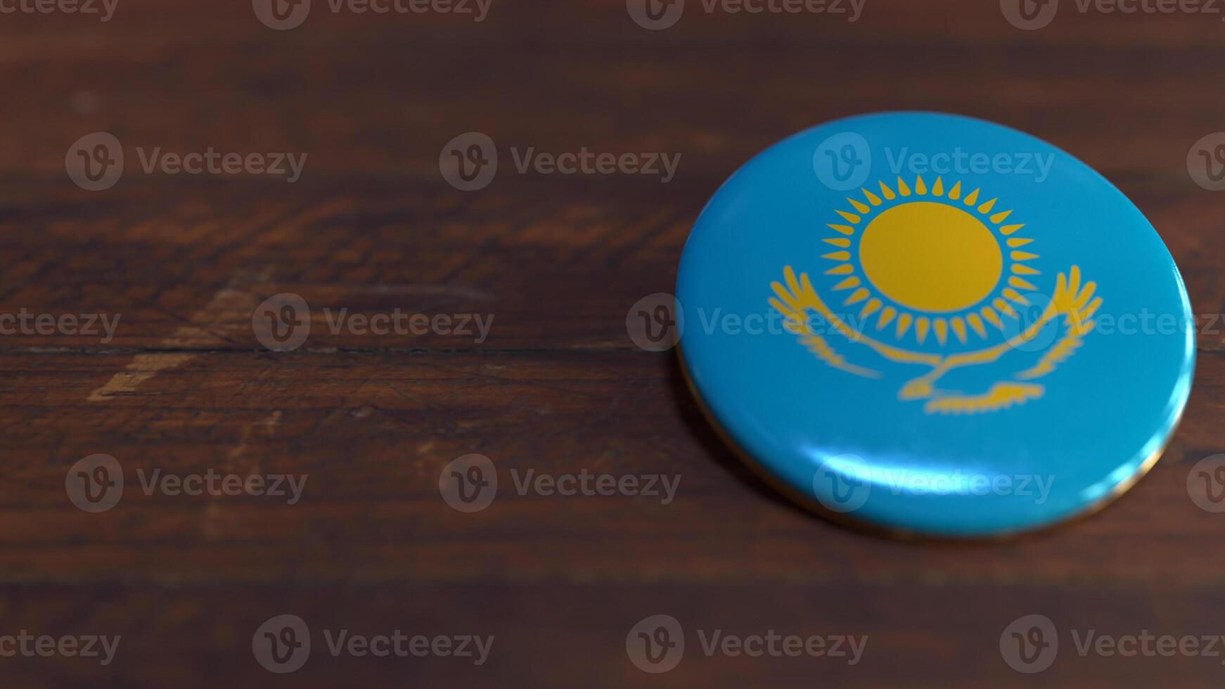 Voting Badge Featuring the Flag of Kazakhstan photo