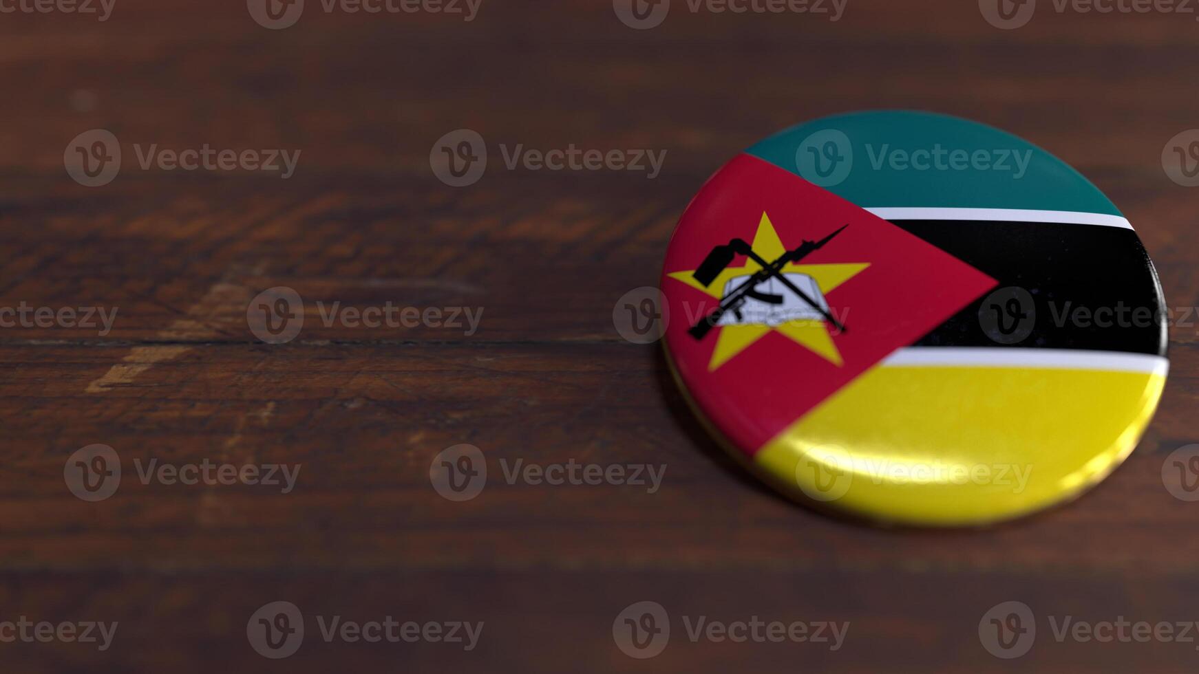 Voting Badge Featuring the Flag of Mozambique photo
