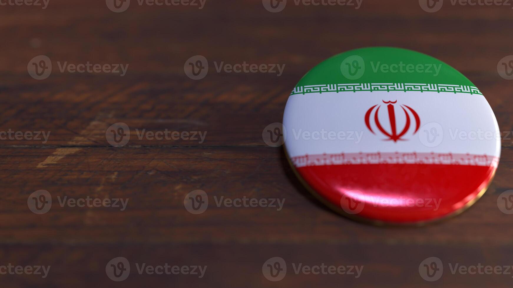 Voting Badge Featuring the Flag of Iran photo