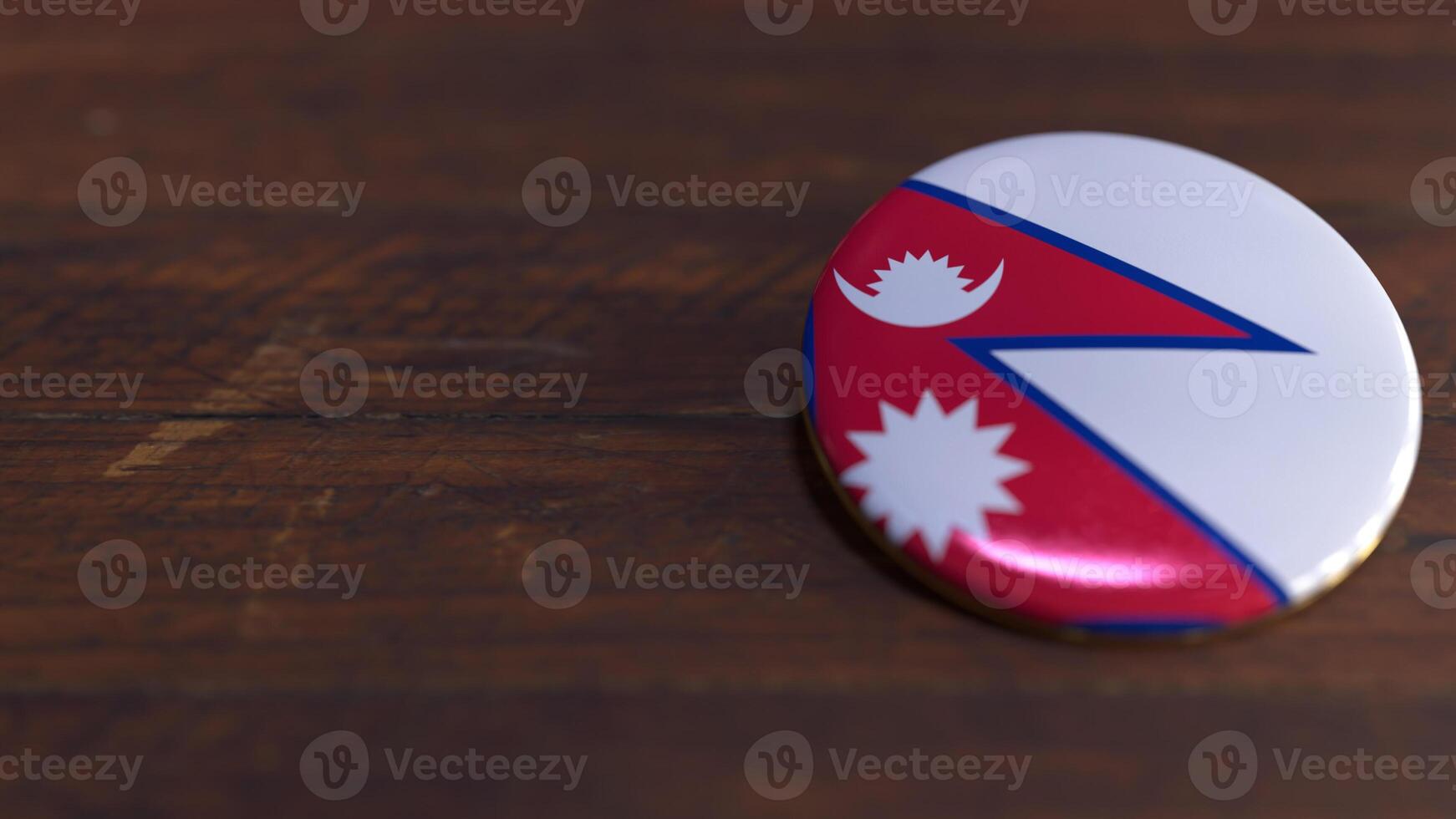 Voting Badge Featuring the Flag of Nepal photo