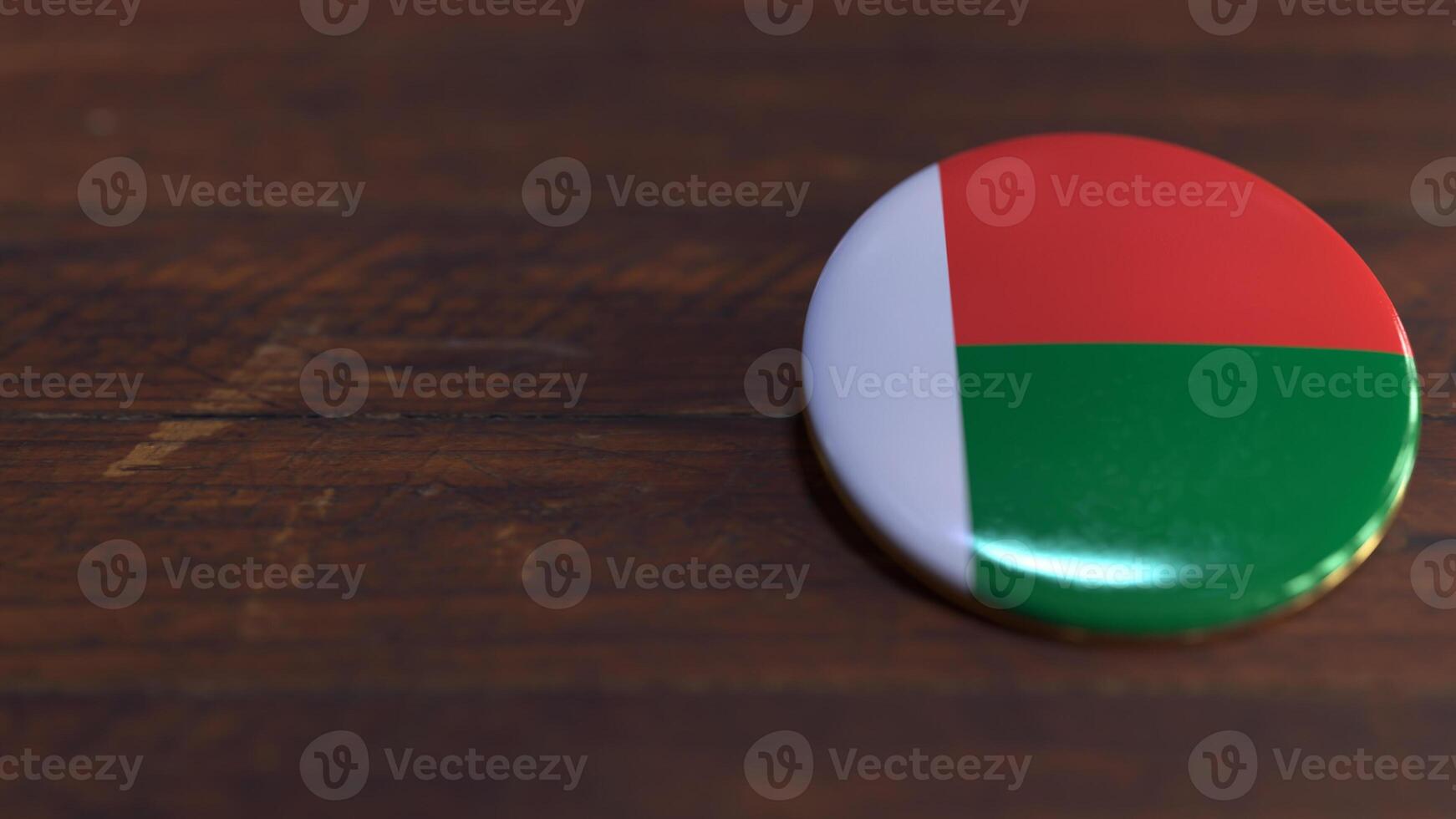 Voting Badge Featuring the Flag of Madagascar photo