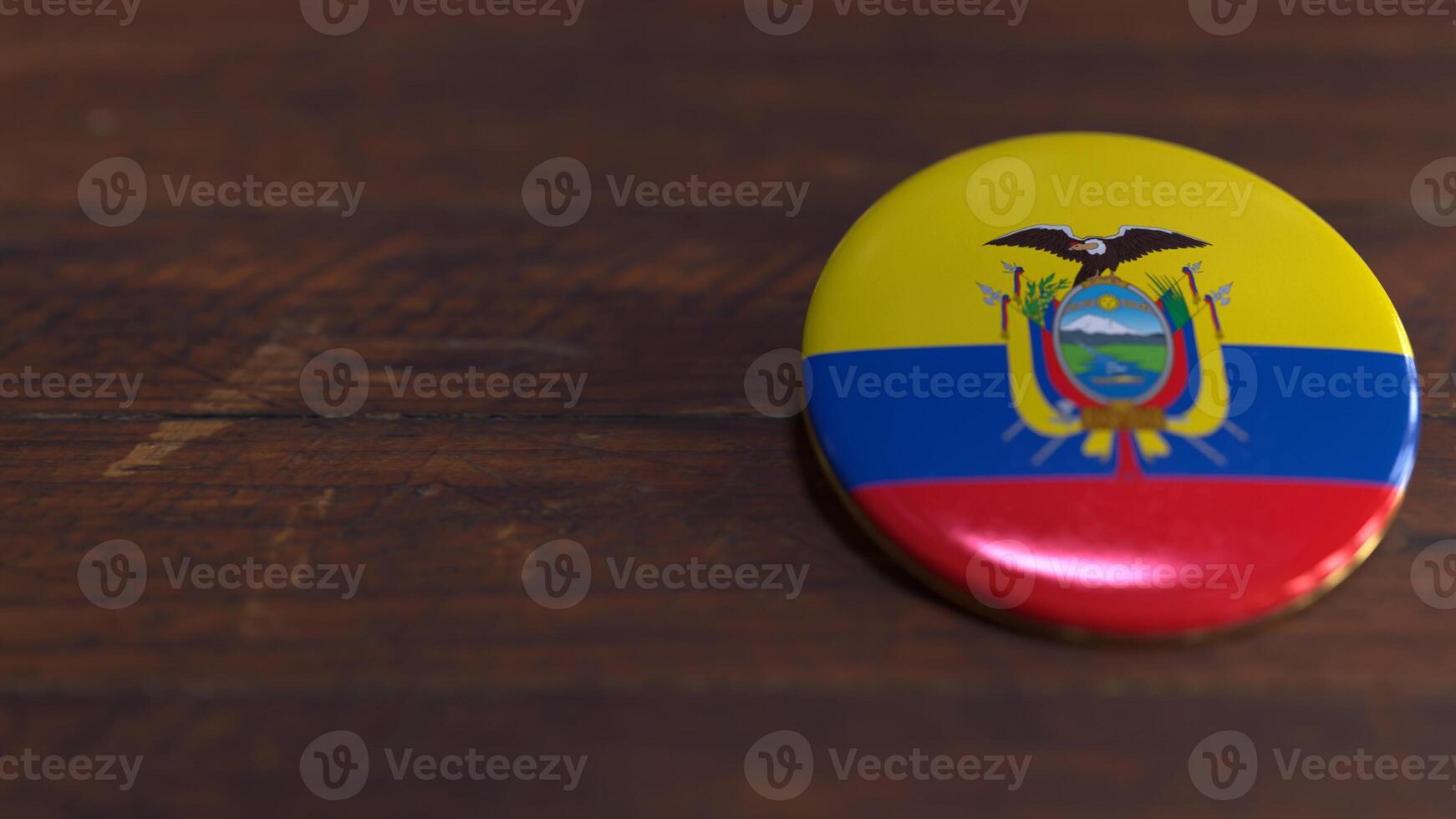 Voting Badge Featuring the Flag of Ecuador photo