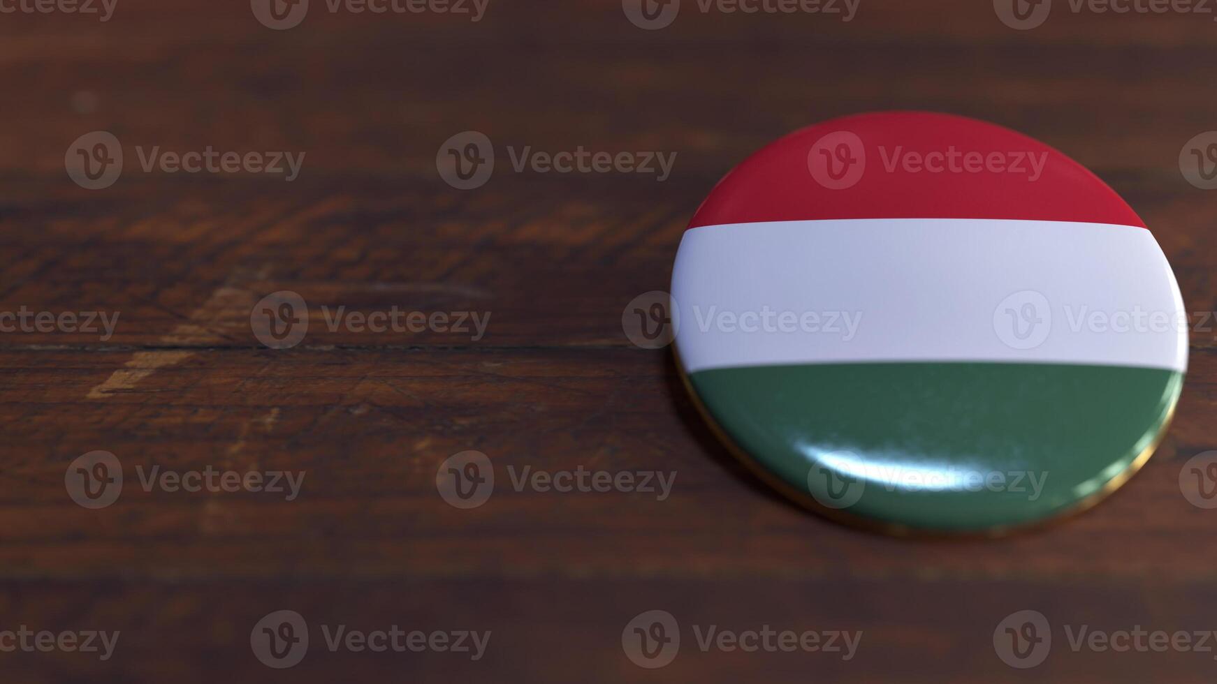 Voting Badge Featuring the Flag of Hungary photo