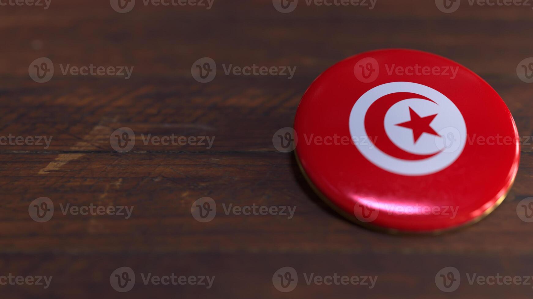 Voting Badge Featuring the Flag of Tunisia photo