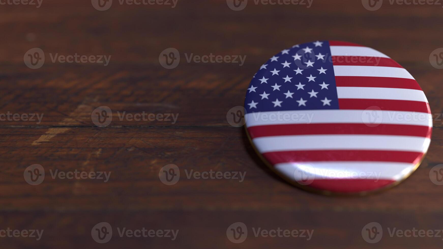 Voting Badge Featuring the Flag of USA photo