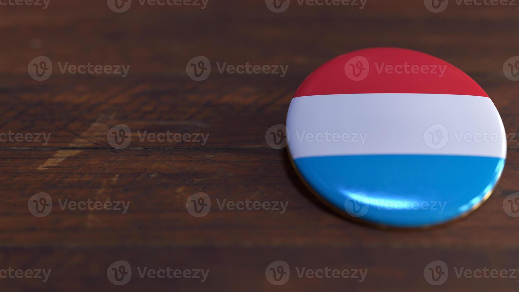 Voting Badge Featuring the Flag of Luxembourg photo