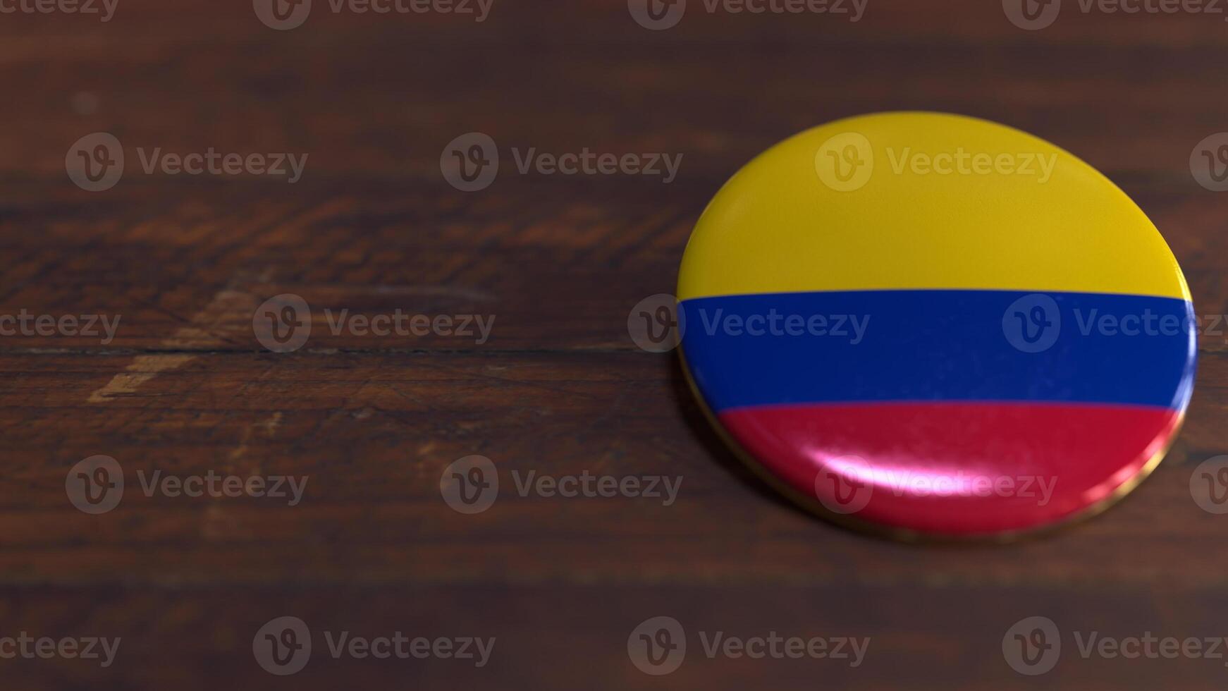 Voting Badge Featuring the Flag of Colombia photo