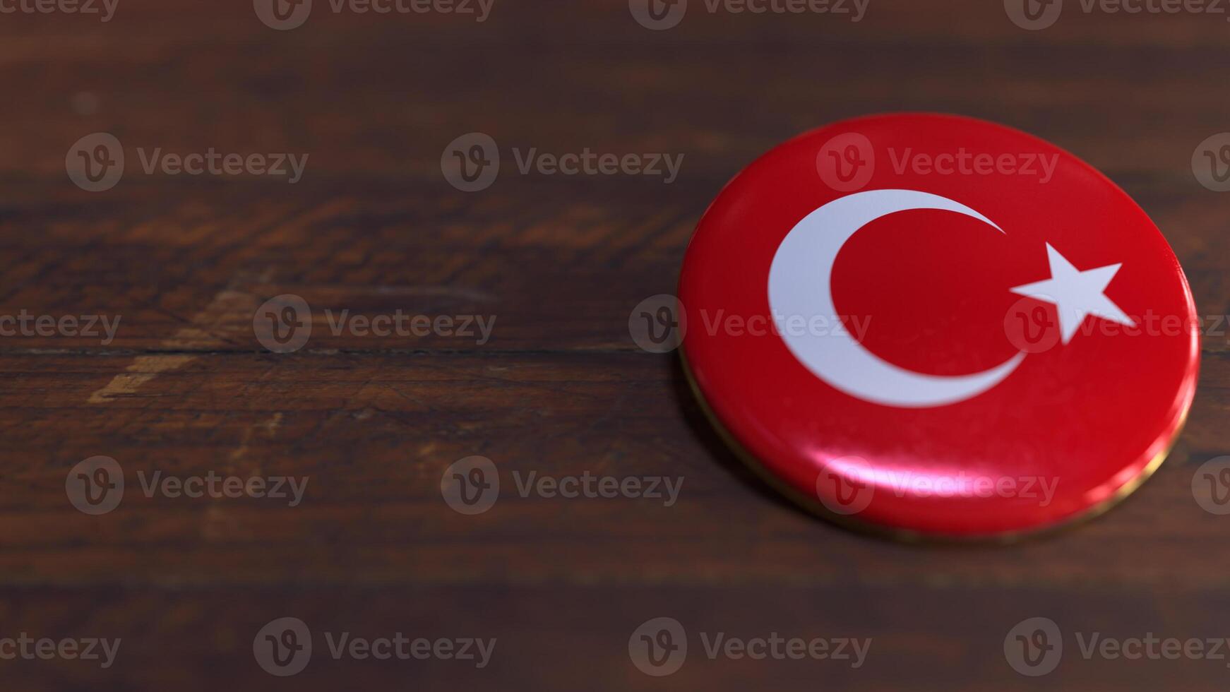 Voting Badge Featuring the Flag of Turkey photo