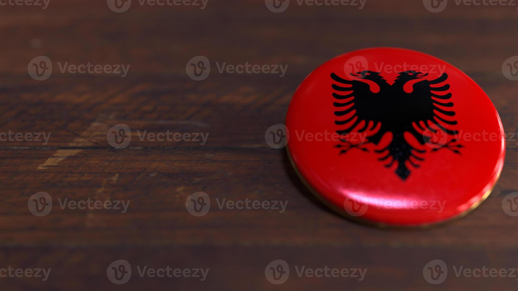 Voting Badge Featuring the Flag of Albania photo